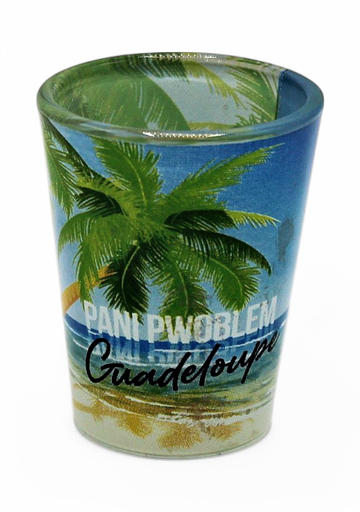 [37009] Verre Shot Transparent Plage Pani Pwoblem