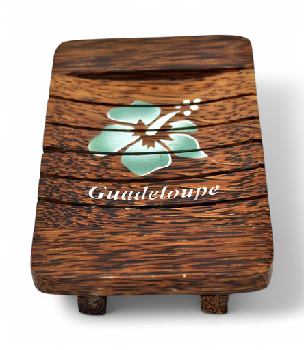 [43020] Porte Savon Bois De Palmier