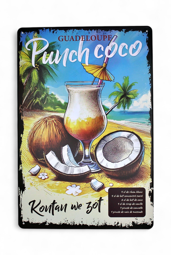 [45017] Affiche Métal 20X30 - Punch Coco