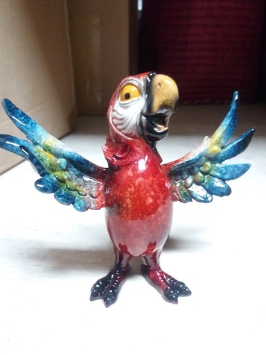 [46006] Figurine Perroquet Ailes Ouvertes