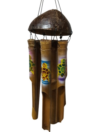 [47007] Carillon Demi Coco Airbrush Tortue 50 Cm