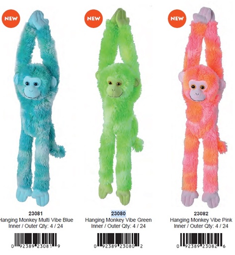 [53202] Hanging Monkey Pink