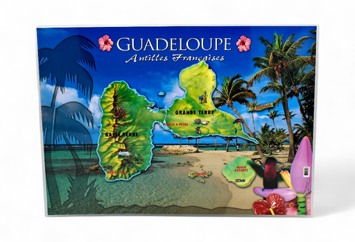 [68016] Set de Table GP Carte De Guadeloupe / Mutilvues STG46