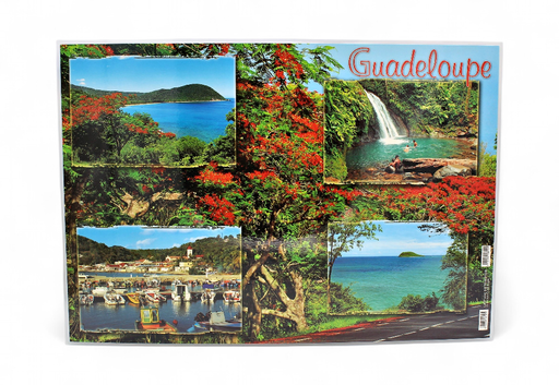 [68020] Set de Table GP Plage Cocotier Bateau / Carte + 5 Photos STG50