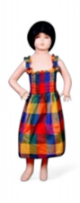 [72010] Robe enfant Tube - Madras 2-5 Ans Rima