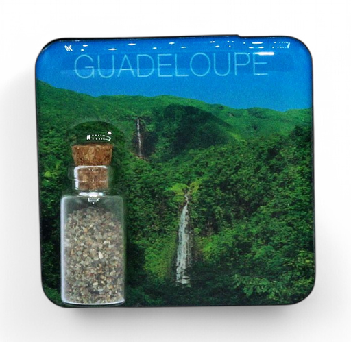 [15196] Magnet Epoxy Carré Avec Bouteille Chute Du Carbet