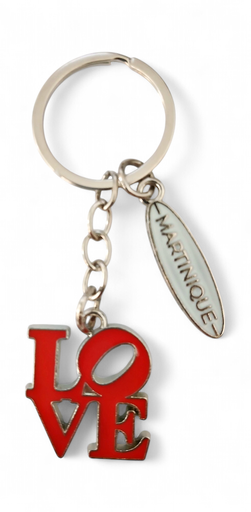 [16062] Porte-Clé Métal LOVE Breloque