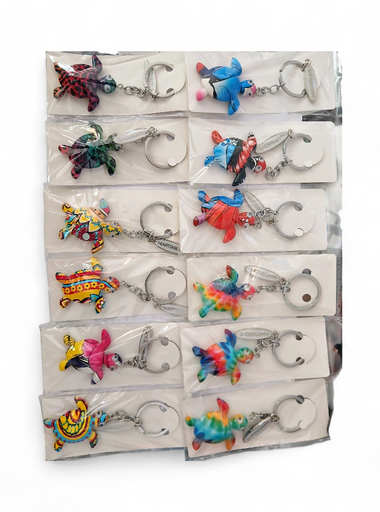 [16064] Porte-Clé Résine Tortue Mix visuels Breloque