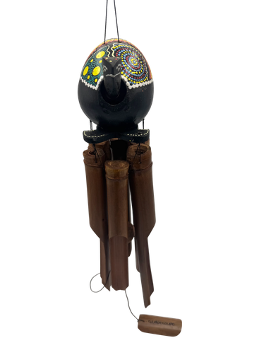 [47040] Carillon Bambou 40 Cm Tête Tortue