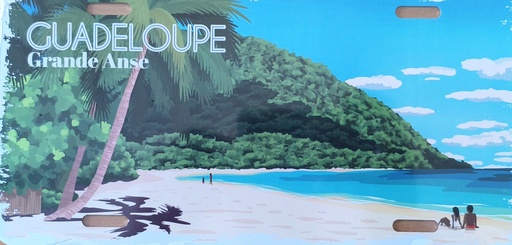 [45125] Plaque 15X30 Plage de Grande Anse GP