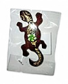 [15270] Magnet bois gecko peint