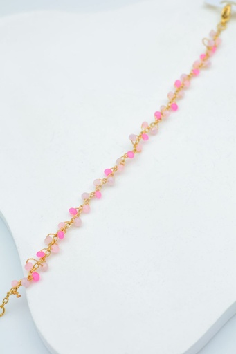 [23037] Bracelet inoxydable boule couleur