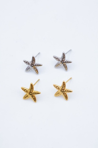 [22023] Boucle D'oreille inoxydable puce Etoile de mer