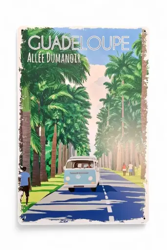 [45136] Affiche Métal 20X30 - Allé du Manoir