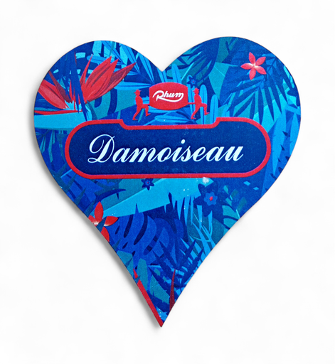 [97067] Magnet MDF cœur Personnalisé Damoiseau