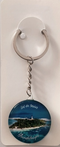 [16087] Porte-clé Verre - Ilet du Gosier GP