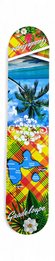 [15406] Magnet marque page madras - Carte et plage cocotier