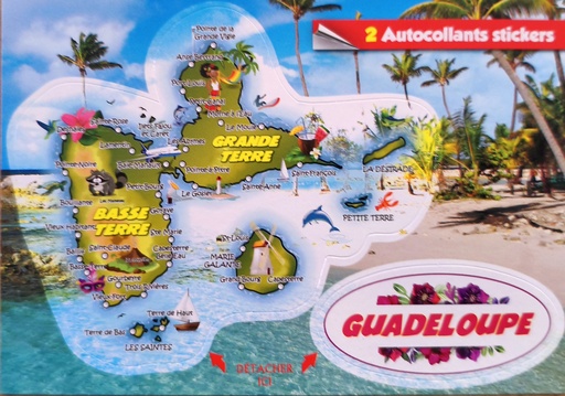 [64357] Cp 10x15 GP 971 Sticker Carte + Ecriture