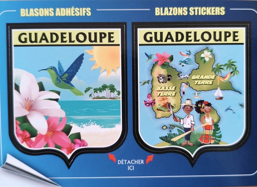 [64358] Cp 10x15 GP 971 Sticker Double Blason