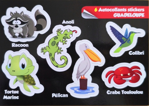 [64359] Cp 10x15 GP 971 Sticker Multi Animaux 